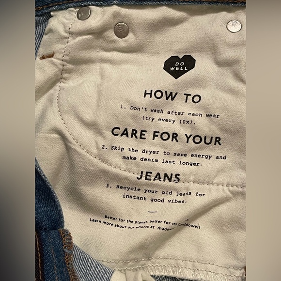 Madewell Jeans Blue Denim Short size 27 - Picture 8 of 14
